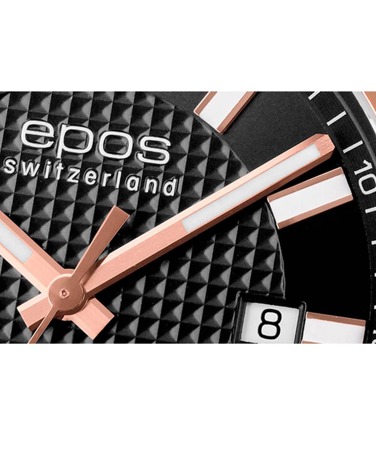 Epos Epos Sportive 3443.132.34.15.44  - задняя крышка сталь металл корпуса, швейцария часы